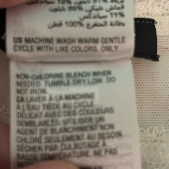 INC International Concepts Cheeky Lace Brief Panty, Washed White NWT $14.99 Sm - Picture 5 of 5